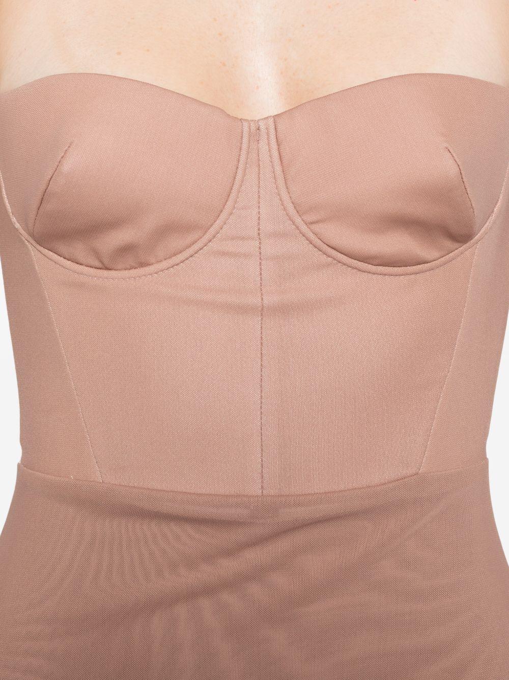 Abito lungo con design semi-trasparente in rosa Alex perry - donna 
