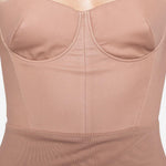 Abito lungo con design semi-trasparente in rosa Alex perry - donna 
