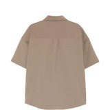 Camicia a maniche corte in marrone Entire studios - unisex 