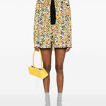Shorts con stampa grafica in multicolore di Marni - donna 