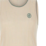 Top a coste ricamato in beige Drole de monsieur - uomo 