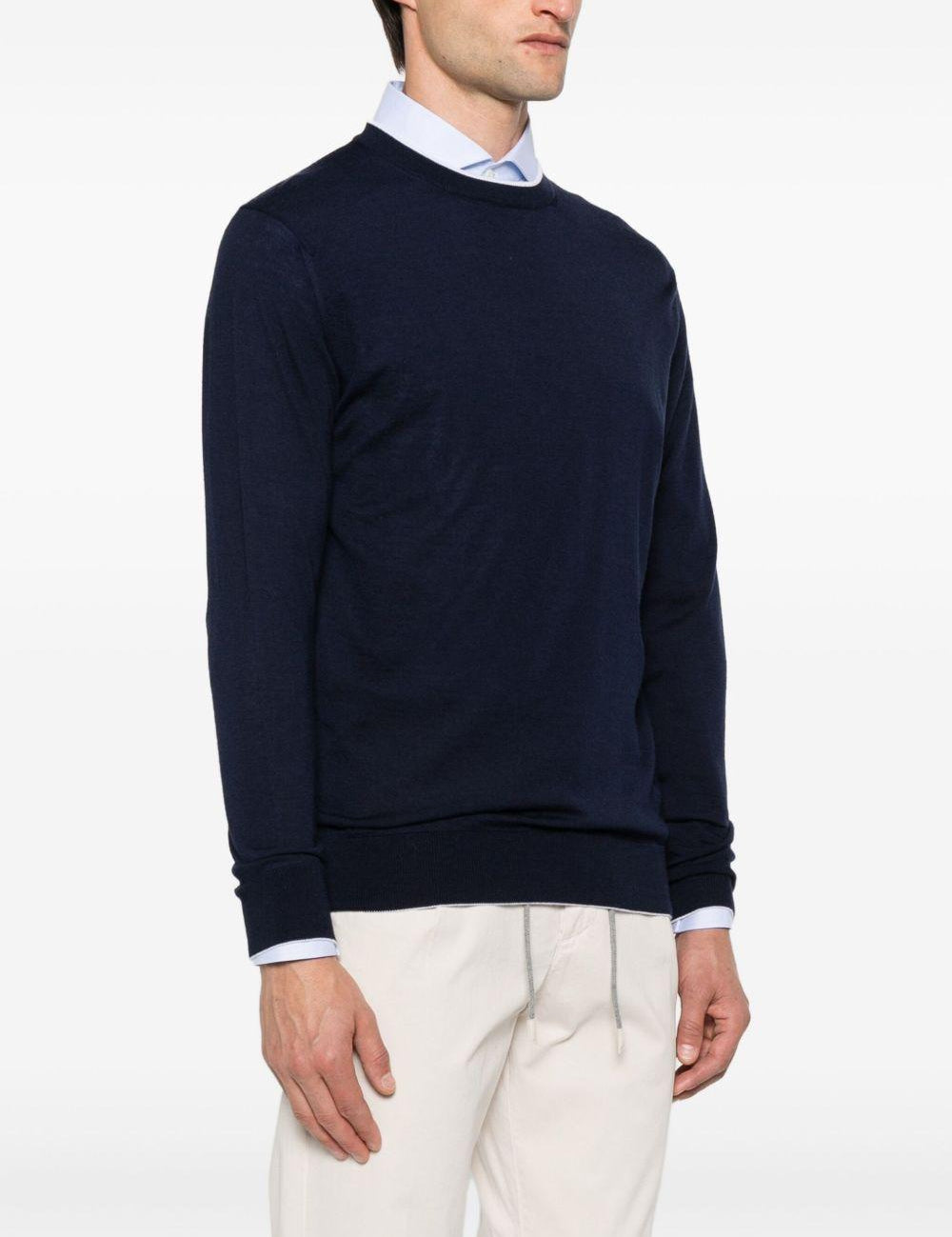 Maglione a maniche lunghe in blu Eleventy - uomo 