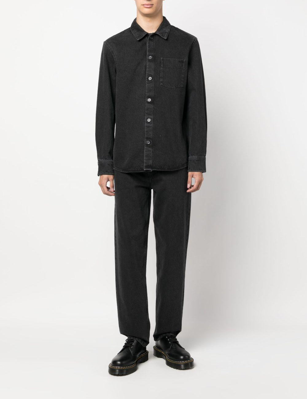 Jeans martin a gamba dritta  in nero - A.P.C  uomo 