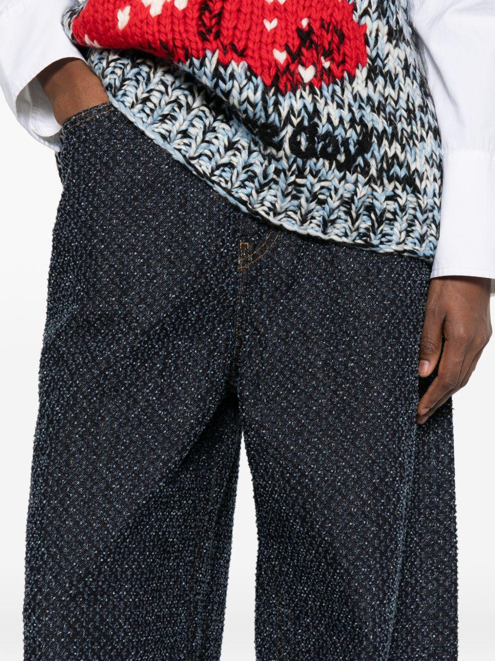 Jeans textured in blu Ganni - donna 
