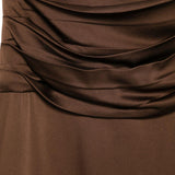 Gonna increspata in marrone Giuseppe Di Morabito - donna 