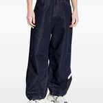 Jeans ricamati in blu Pdf - uomo 