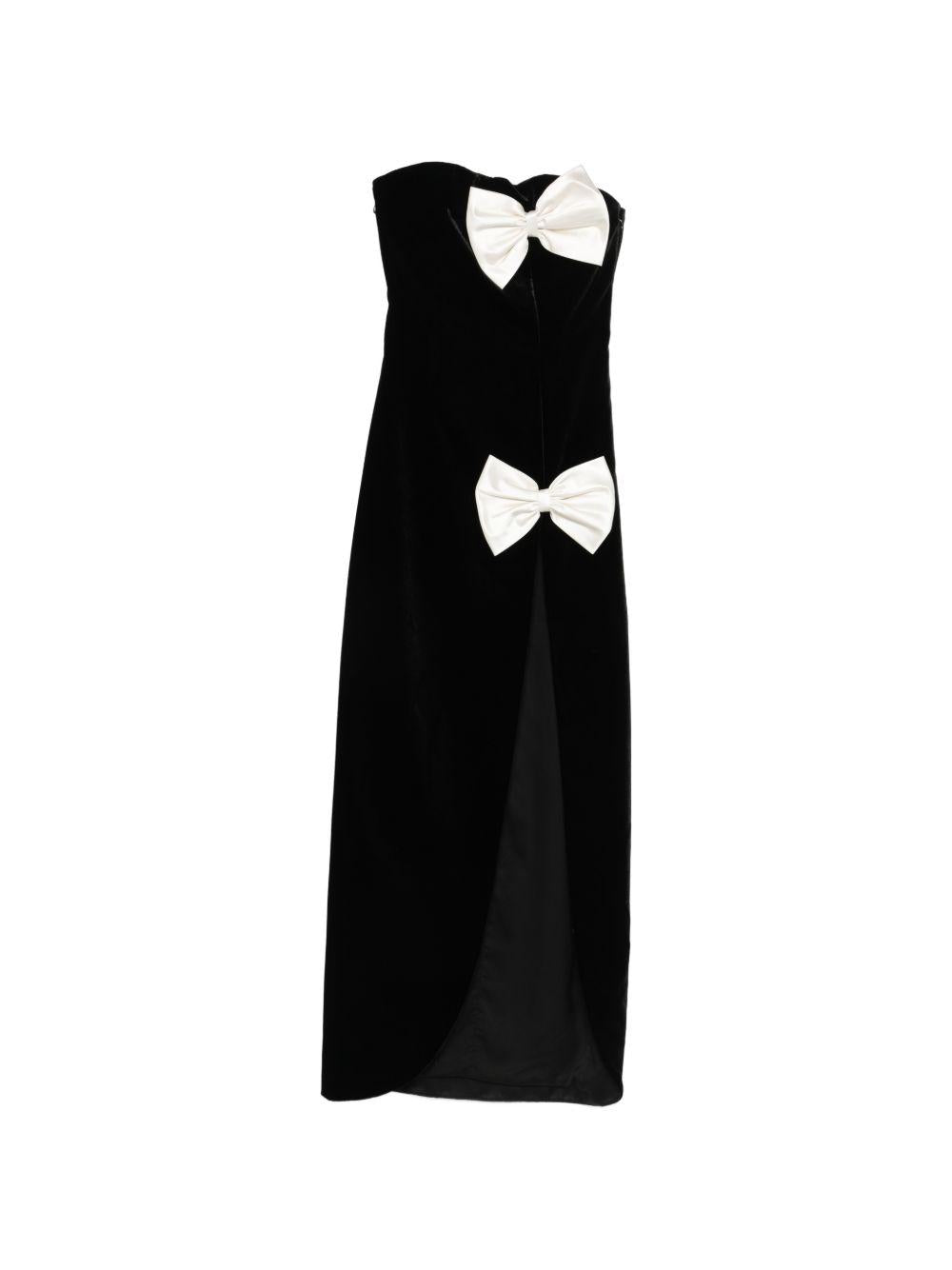 Abito con fiocchi in nero e bianco Alessandra Rich - donna 