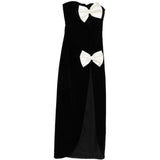 Abito con fiocchi in nero e bianco Alessandra Rich - donna 