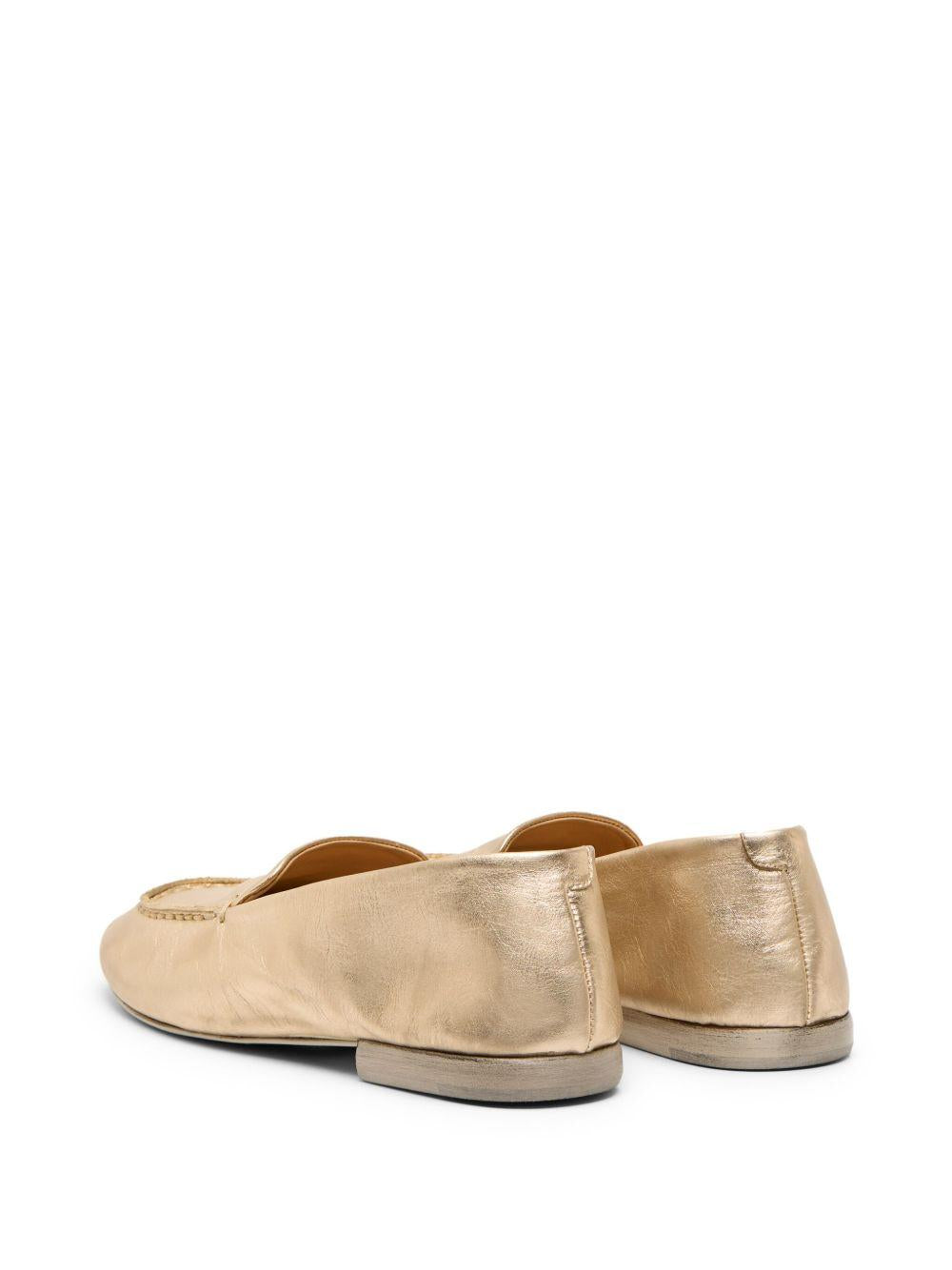 Mocassini in pelle in oro Marsell - donna 