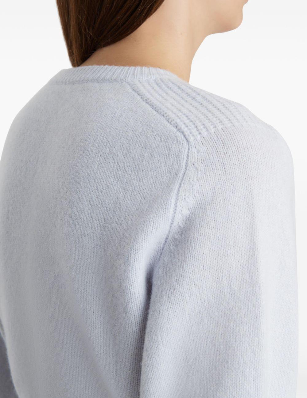 Top in lana lorelai in celeste con Khaite - donna 