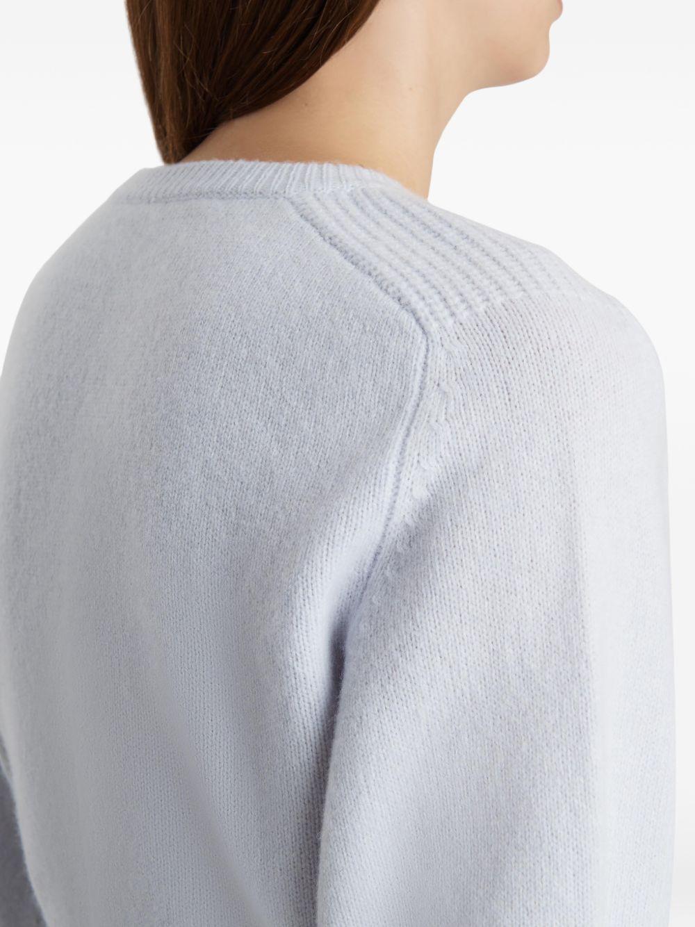 Top in lana lorelai in celeste con Khaite - donna 