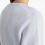 Top in lana lorelai in celeste con Khaite - donna 