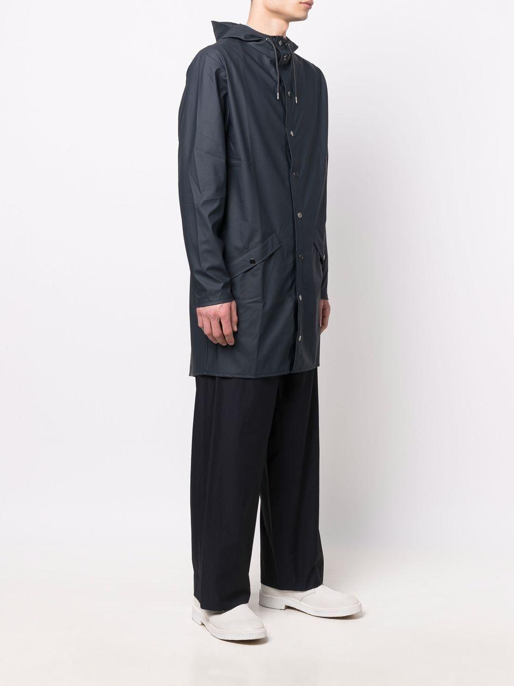 Impermeabile con cappuccio in blu Rains - uomo 