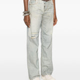 Pantaloni con cintura stampata Bonnie in blu Haikure - donna 