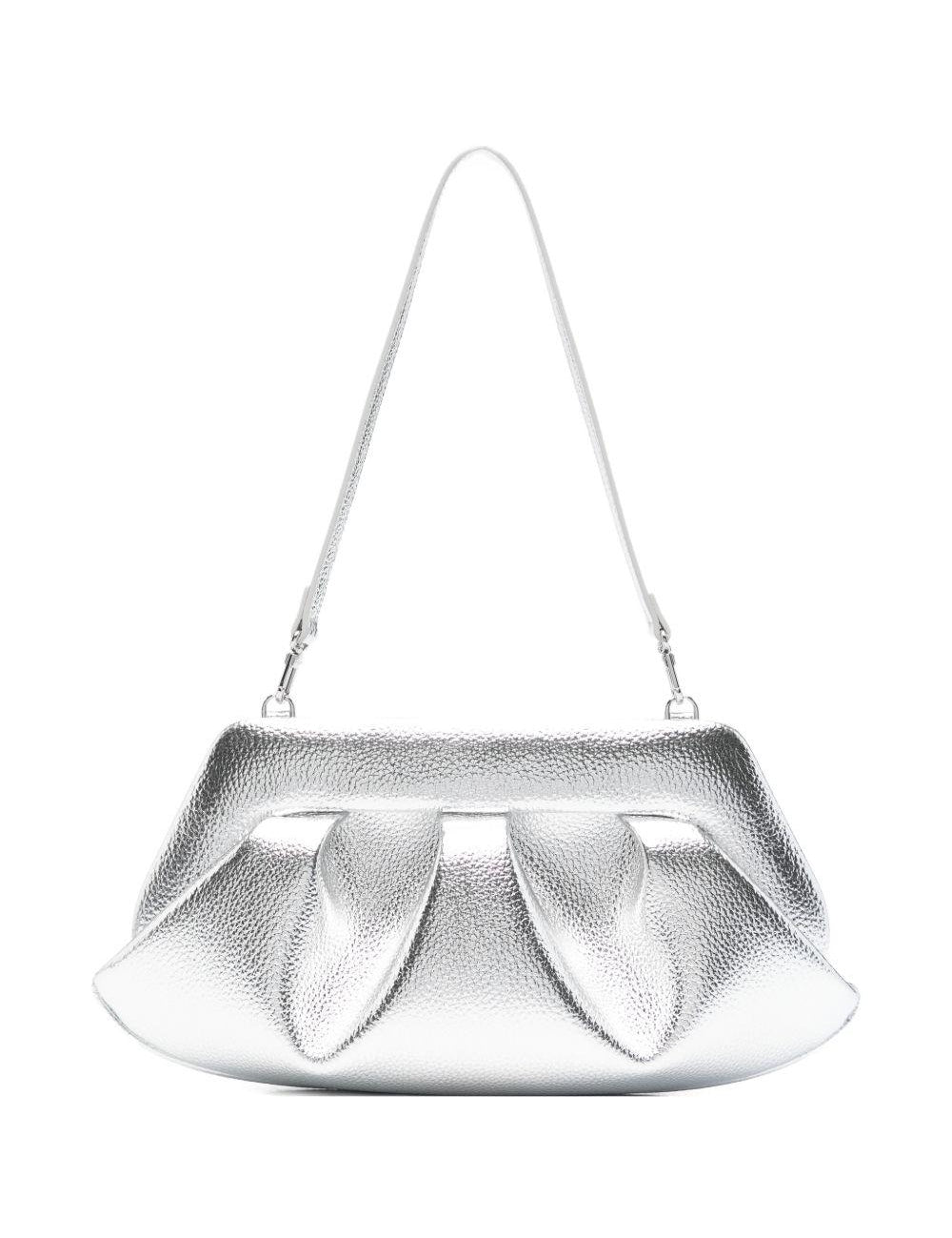 Clutch bios baguette in argento Themoirè - donna 