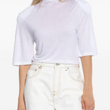 Top "Le tshirt spallina" in bianco Jacquemus - donna 