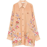 Camicia Patience a fiori in rosa pesca Zimmermann - donna 