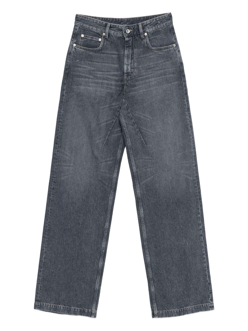 Jeans Geth con effetto schiarito in grigio Rick owens drkshdw - donna 