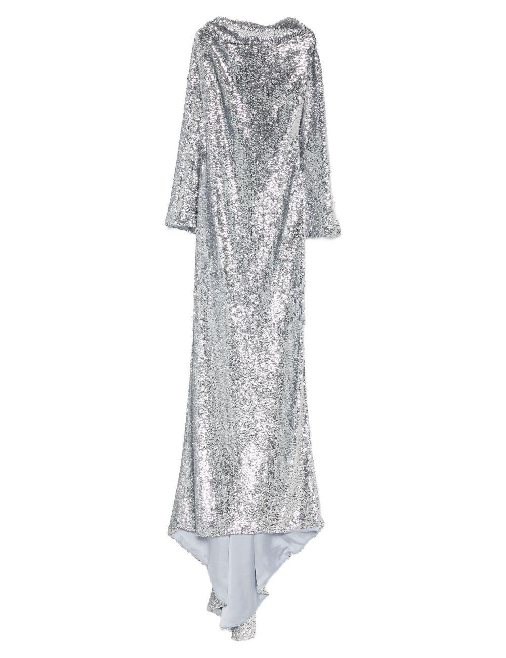 Abito da sera asimmetrico con paillettes in argento Giuseppe Di Morabito - uomo 