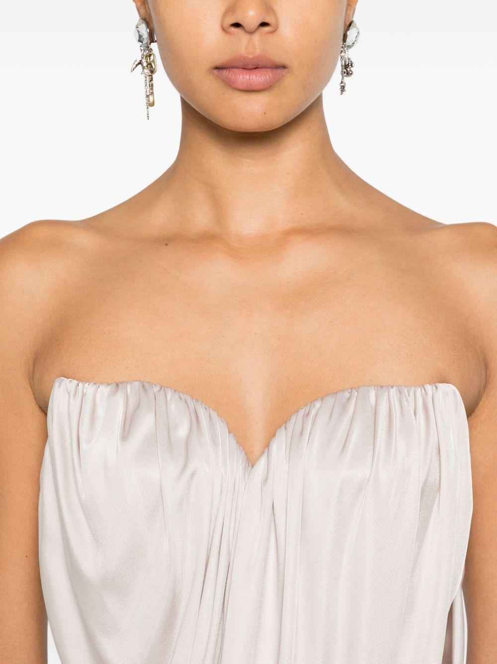 Top con ruches in avorio Giuseppe di morabito - donna 