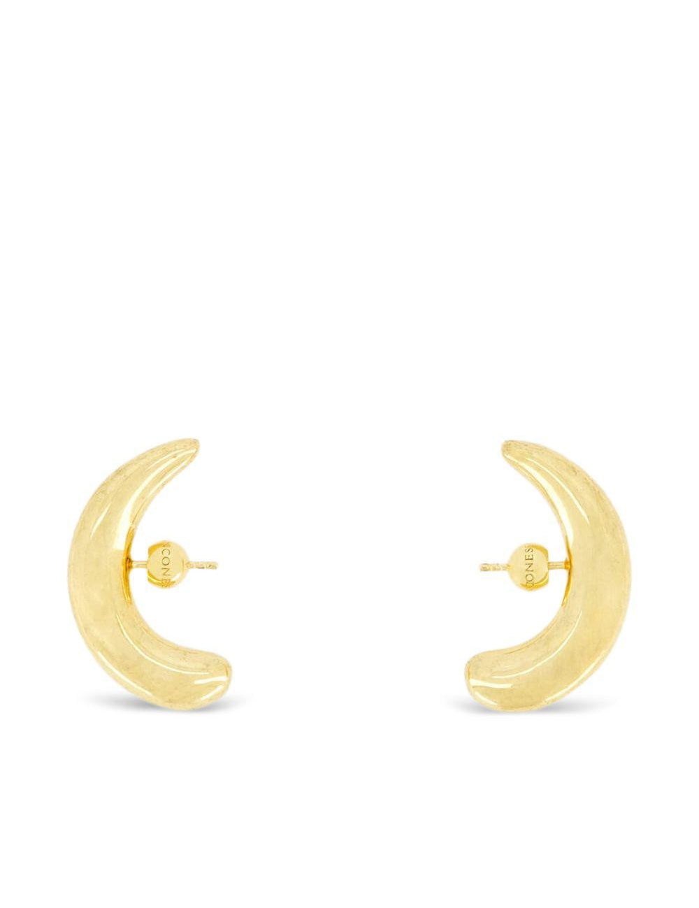 Orecchini mezza luna in oro placcato 
