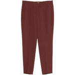 Pantaloni elasticizzati in marrone Brunello cucinelli - donna 