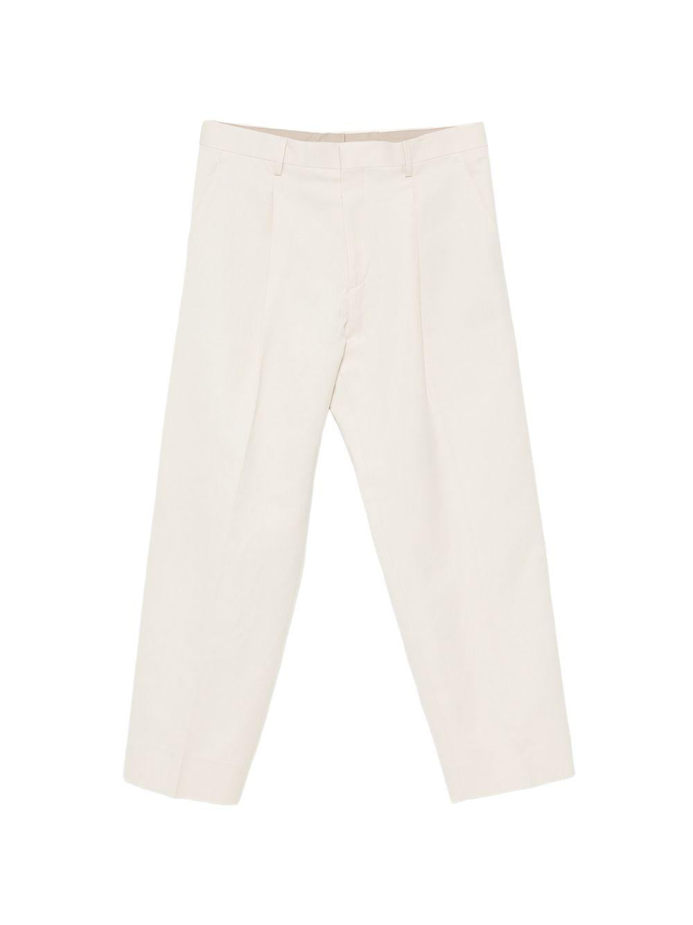 Pantaloni Vincent a gamba dritta con pieghe in bianco Costumein - uomo 