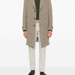 Cappotto monopetto in beige Eleventy - uomo 