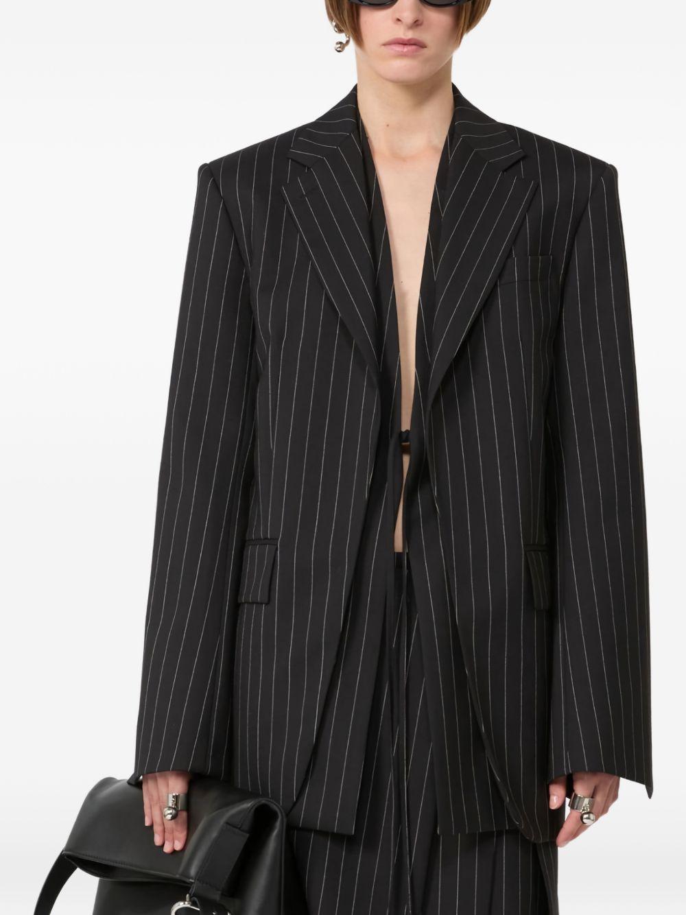 Giacca a righe divina in nero Maxmara sportmax - donna 