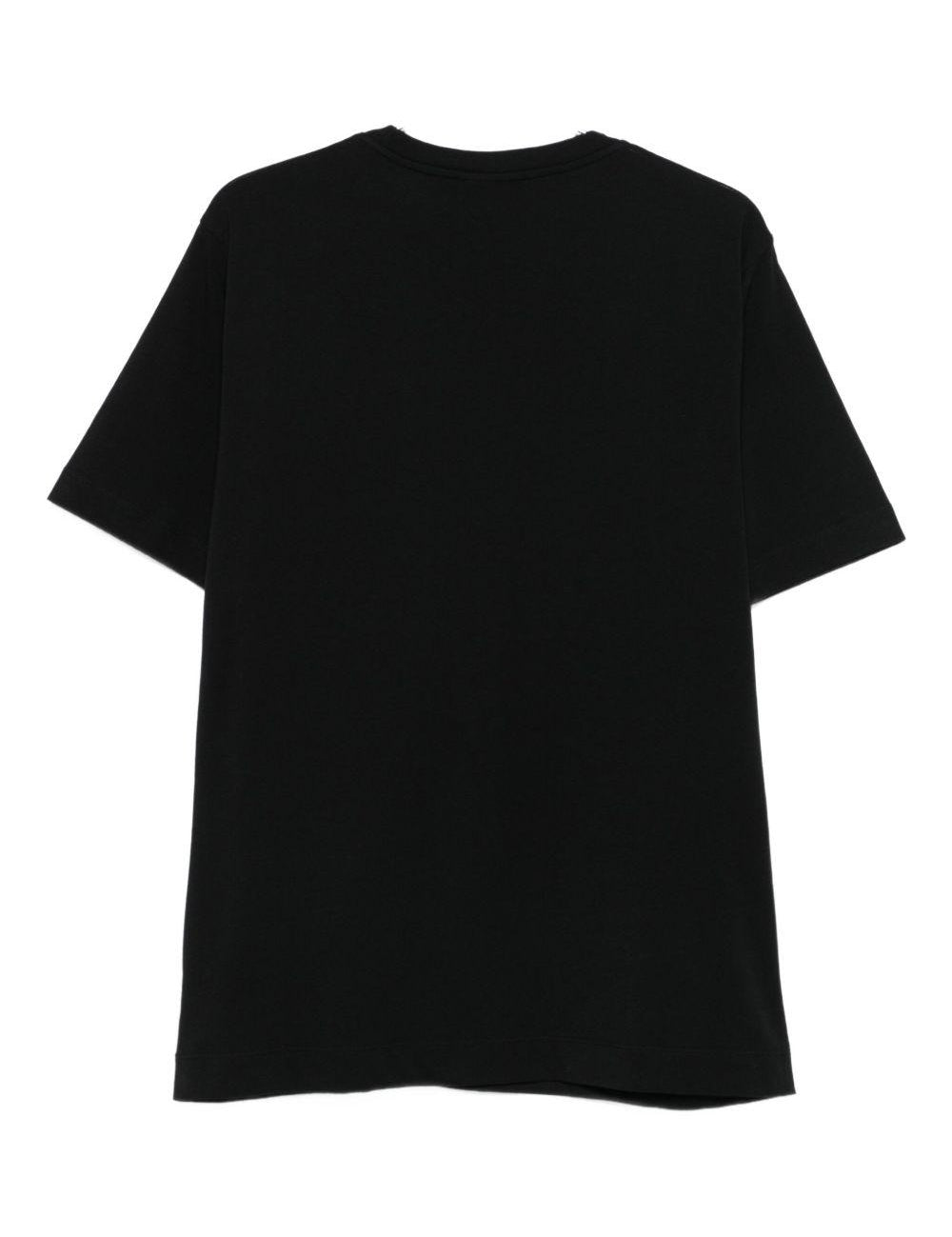 T-shirt girocollo in nero Dries van noten - uomo 