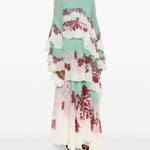 Abito a fiori con ruches multicolor La Double J - donna 