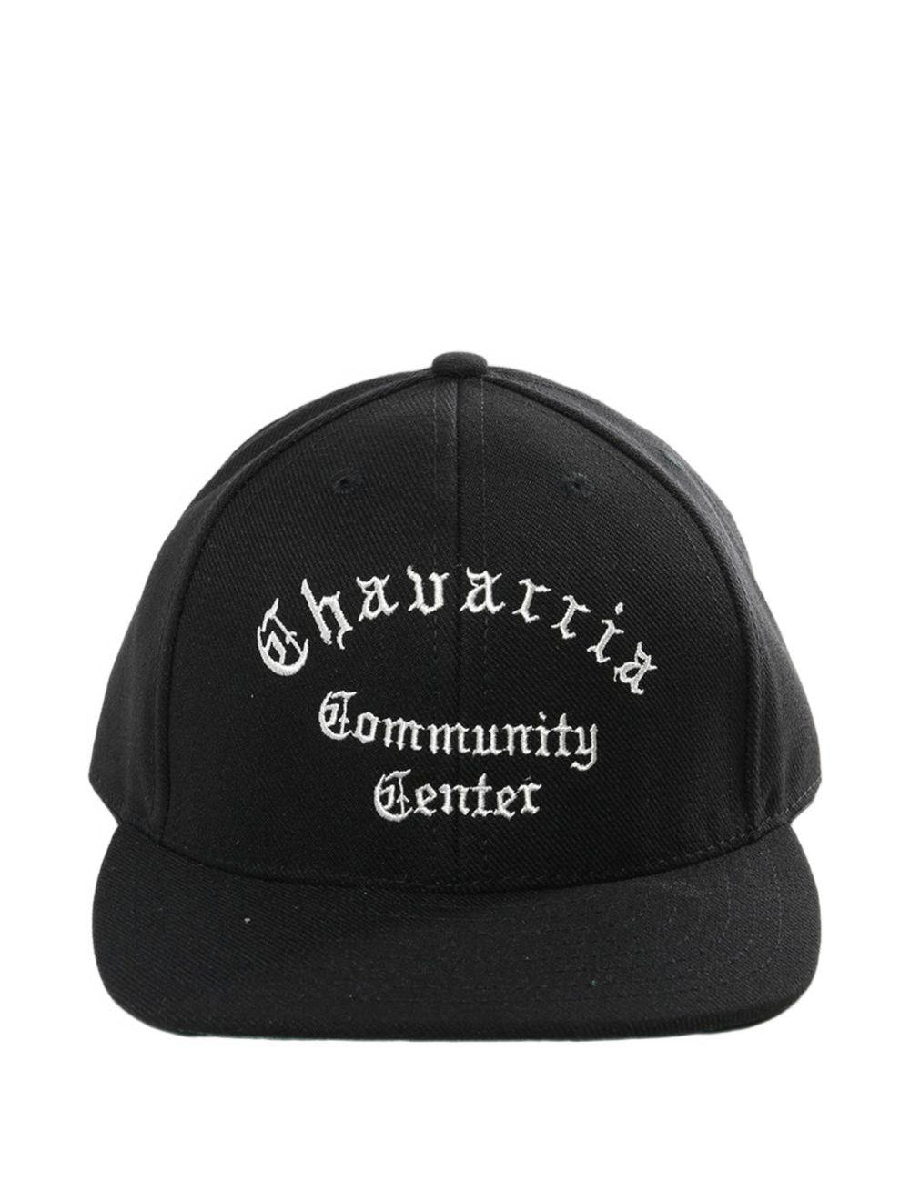 Cappello da baseball con ricamo in nero Willy chavarria - uomo 