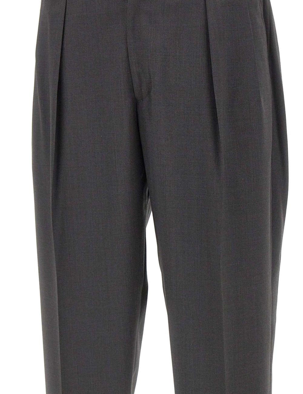 Pantaloni sartoriali in lana con pieghe doppie in grigio Briglia 1949 - uomo 