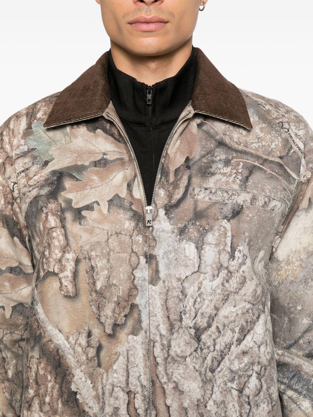 Giacca con stampa camouflage in beige e marrone Represent - uomo 