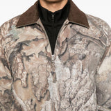 Giacca con stampa camouflage in beige e marrone Represent - uomo 