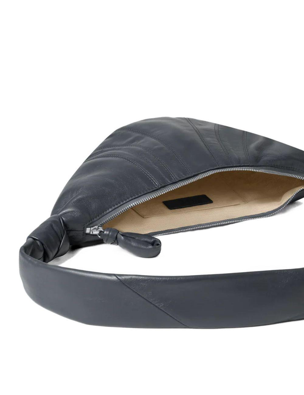 Borsa a spalla Croissant piccola in blu granito Lemaire - unisex 