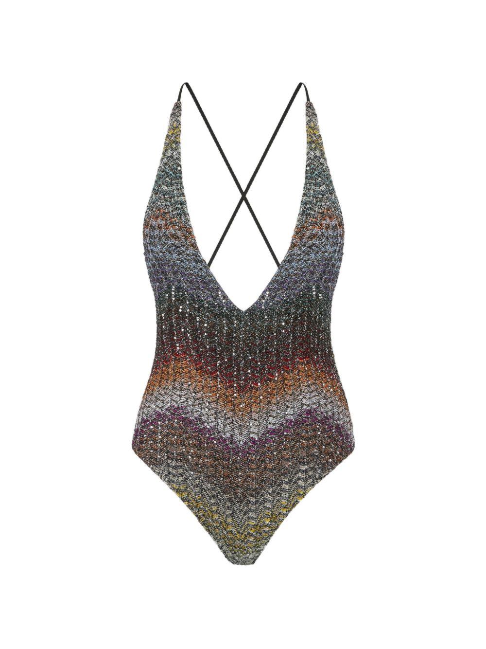 Costume intero con incrocio multicolore Missoni - donna 