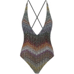 Costume intero con incrocio multicolore Missoni - donna 