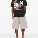 T-shirt con logo in nero Rhude - uomo 