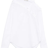 Camicia Heart scollo asimmetrico in bianco Coperni - donna 