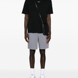T-shirt slogan classique in nero drole de monsieur - uomo 