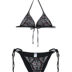 Set bikini a triangolo con decorazione in nero Venuja - donna 