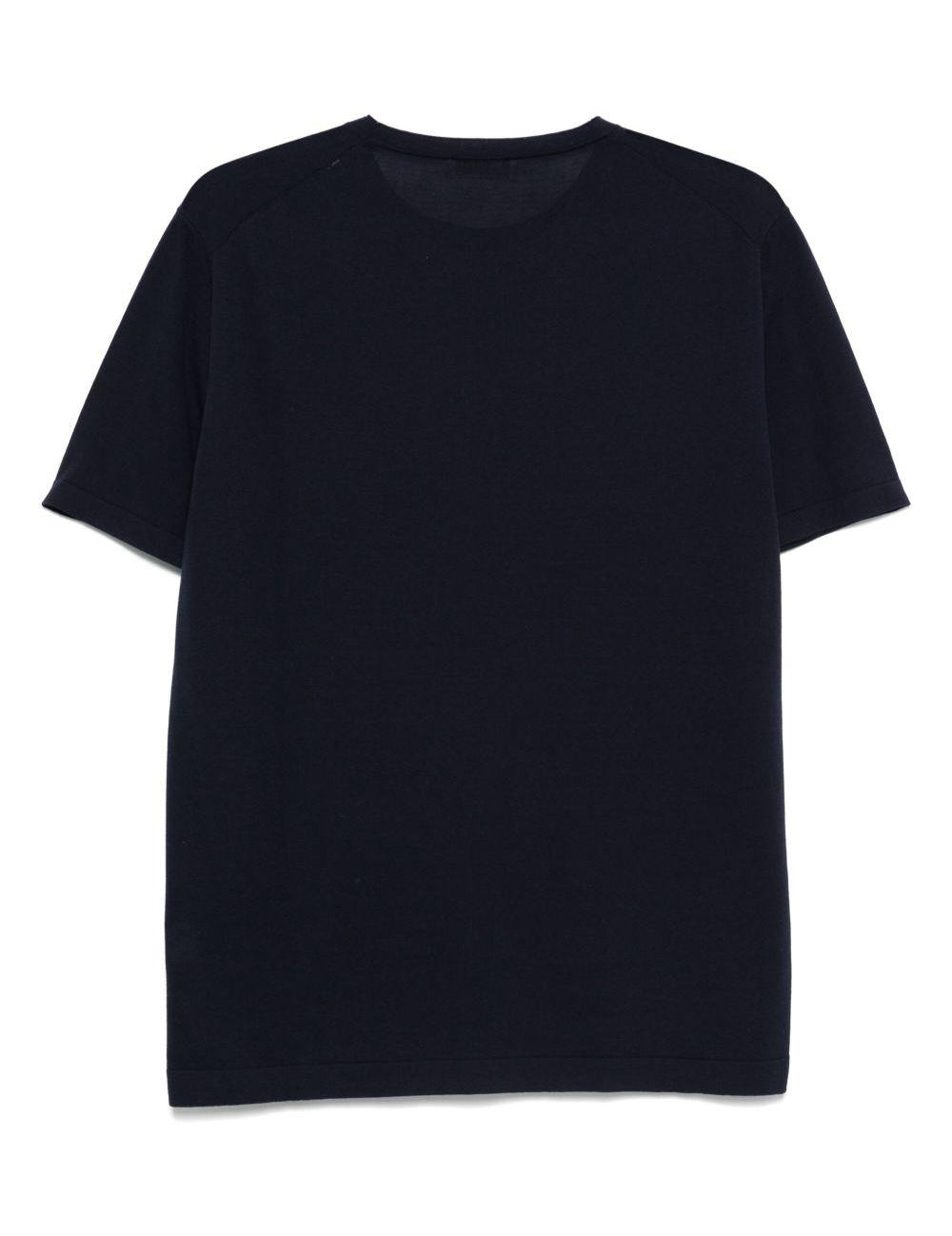 T-shirt in cotone in blu Kangra - uomo 