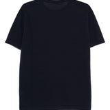 T-shirt in cotone in blu Kangra - uomo 