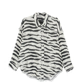 Camicia zebrata in bianco e nero R13 - donna 