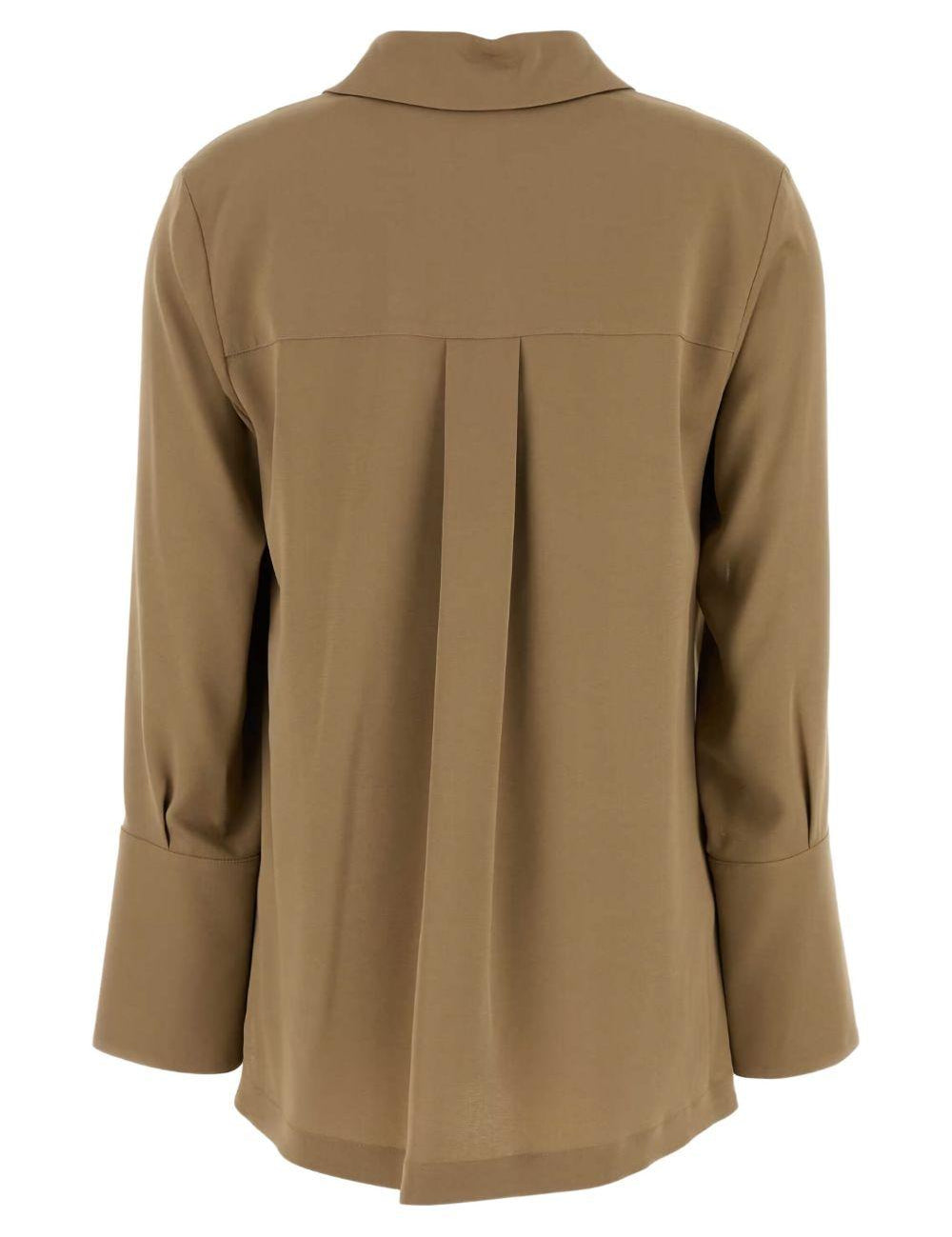 Blusa in cady di seta stretch dover in marone Maxmara - donna 