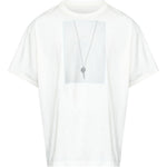 T-shirt girocollo in bianco Mm6 maison margiela - uomo 