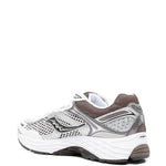 Sneakers Progrid Omni 9 traforate in bianco e marrone Saucony - uomo 