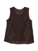 CANOTTE con ricamo in marrone Maurizio - donna