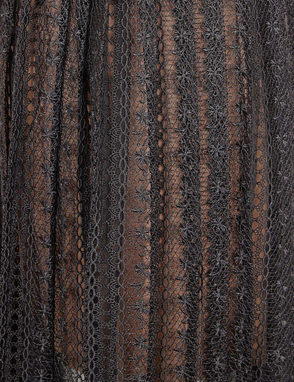 Gonna midi plissettata in nero Self-Portrait - donna 